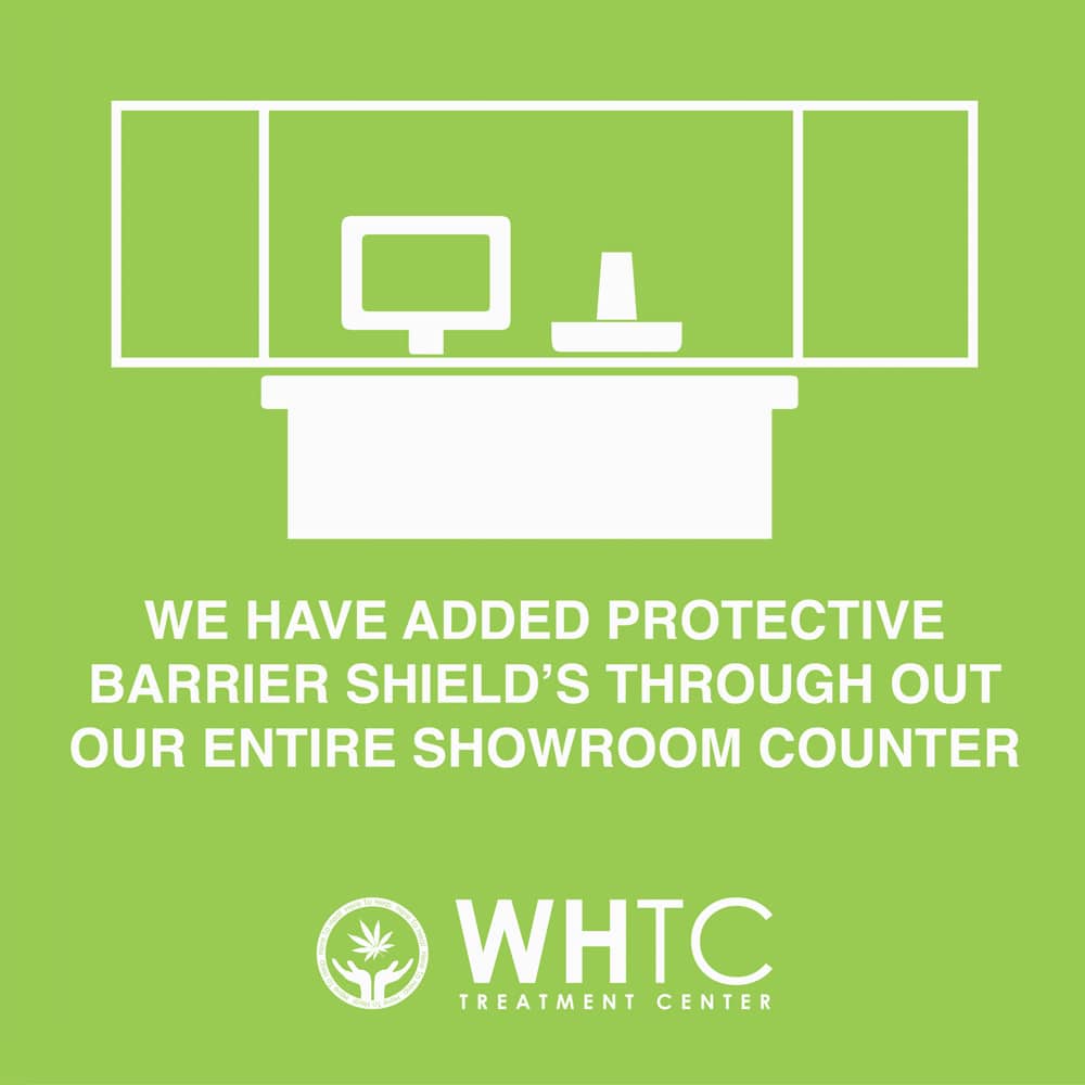 We have added protected barrier shield's through out our entire showroom counter.